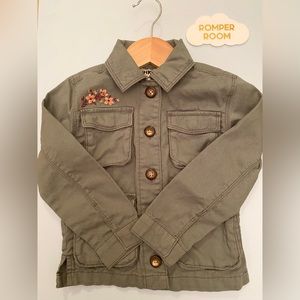 Osh Kosh Utility Jacket with floral Embroidery